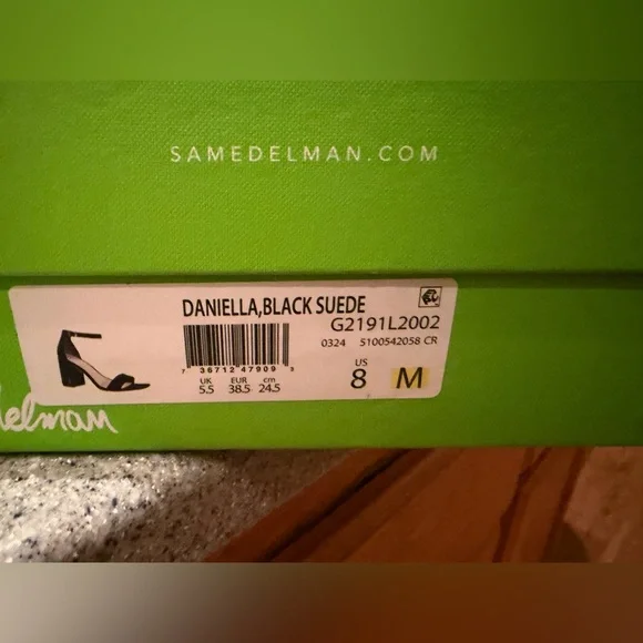 Sam Edelman Daniella Black Suede Heel - Picture 3 of 6